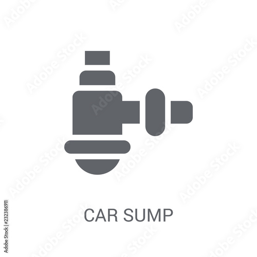 car sump icon. Trendy car sump logo concept on white background from car parts collection