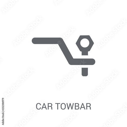 car towbar icon. Trendy car towbar logo concept on white background from car parts collection