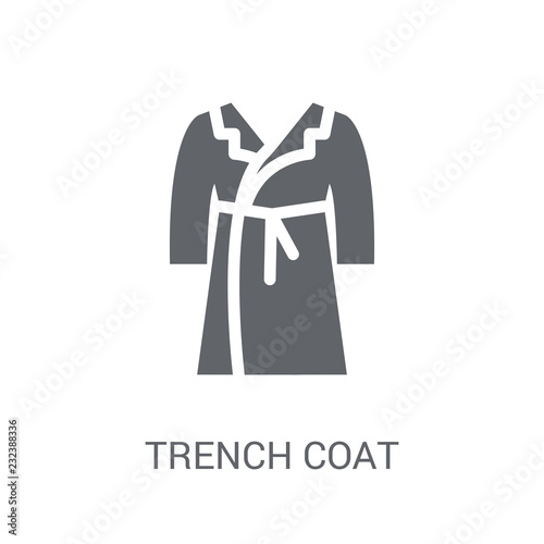 Trench Coat icon. Trendy Trench Coat logo concept on white background from Clothes collection