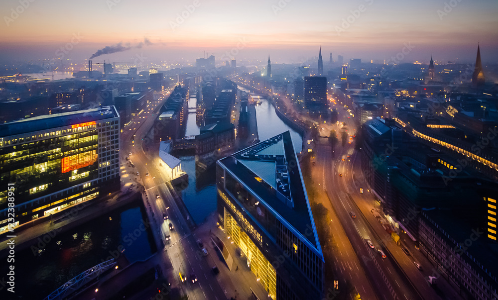 Obraz premium Hamburg Skyline