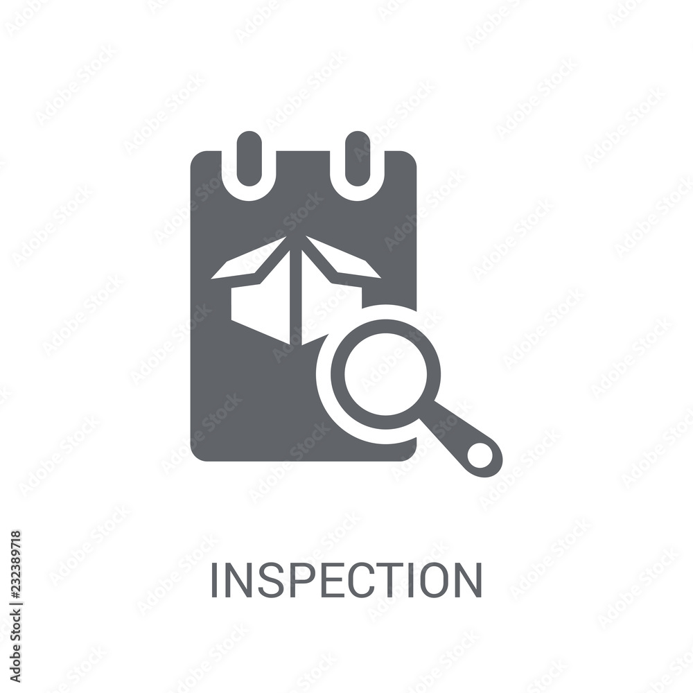 Inspection icon. Trendy Inspection logo concept on white background ...