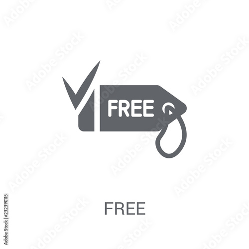 Free icon. Trendy Free logo concept on white background from e-commerce and payment collection