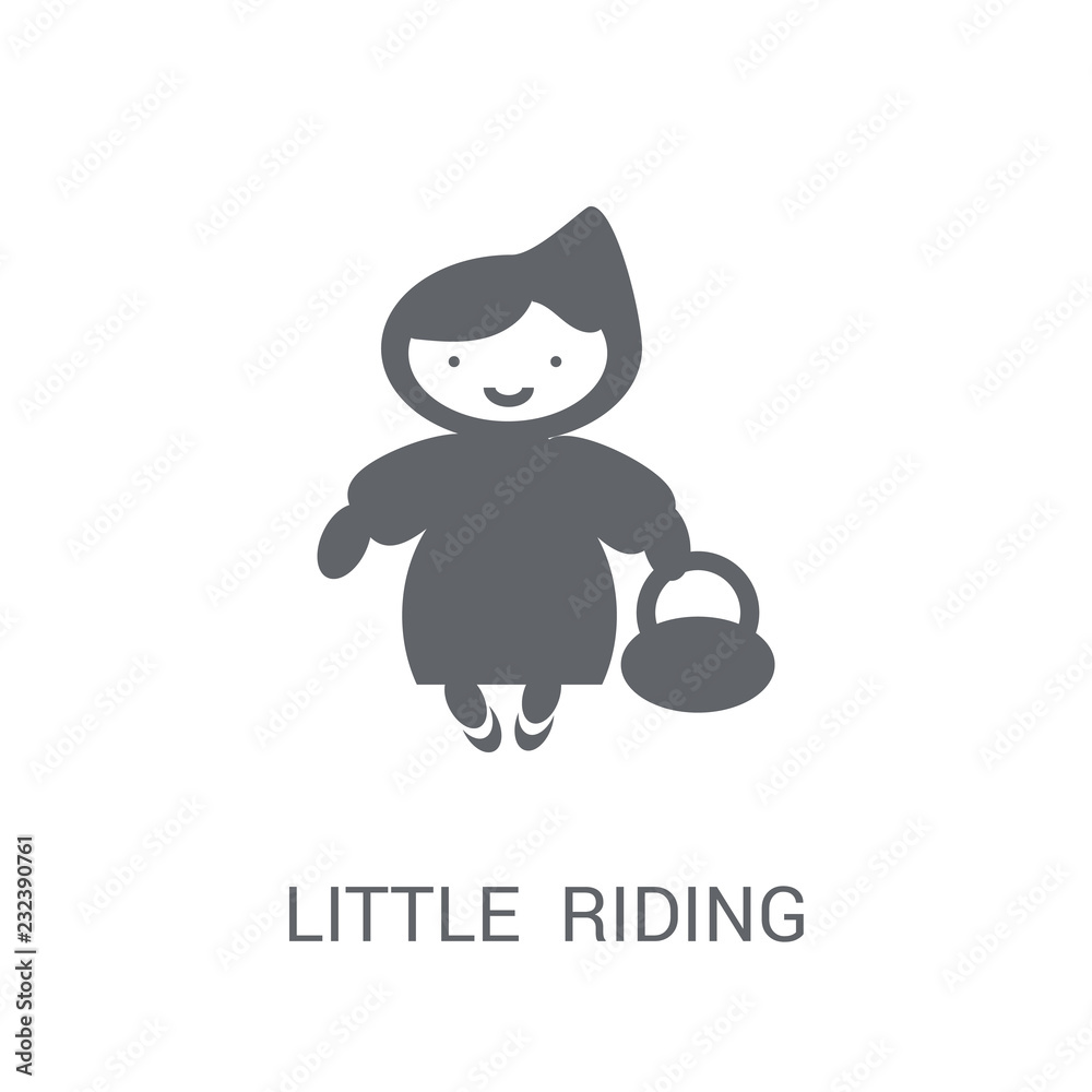 Little red riding hood icon. Trendy Little red riding hood logo concept ...