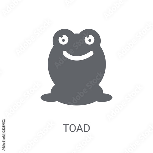 toad icon. Trendy toad logo concept on white background from Fairy Tale collection photo