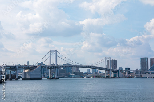  (東京都ｰ都市風景)富士見橋から見るレインボーブリッジ３