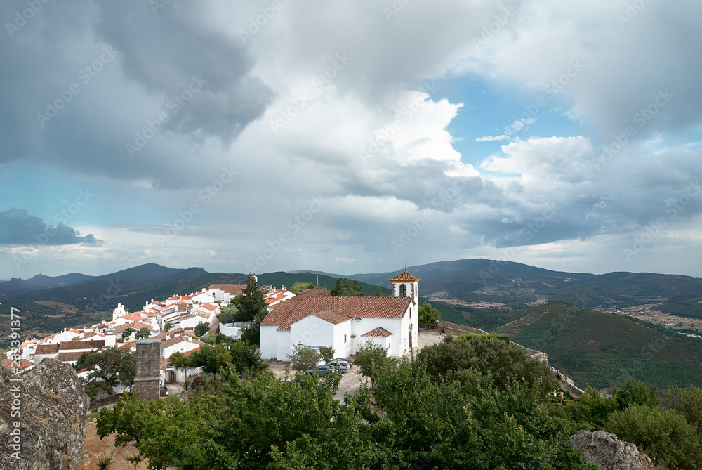 Clouds over village of Marvão