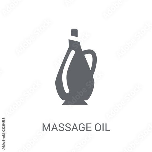 massage oil icon. Trendy massage oil logo concept on white background from General collection