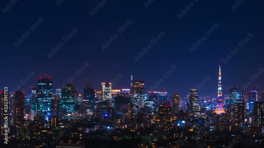 Tokyo night view · Time lapse