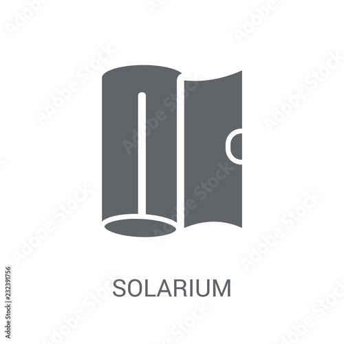 solarium icon. Trendy solarium logo concept on white background from General collection