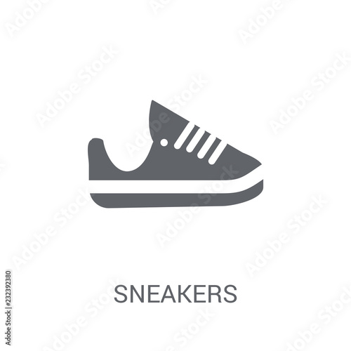 Sneakers icon. Trendy Sneakers logo concept on white background from Gym and Fitness collection