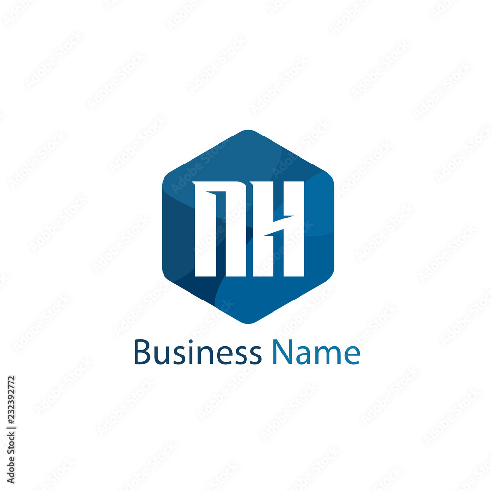 Initial Letter NH Logo Template Design Initial Letter NH Logo Template Design