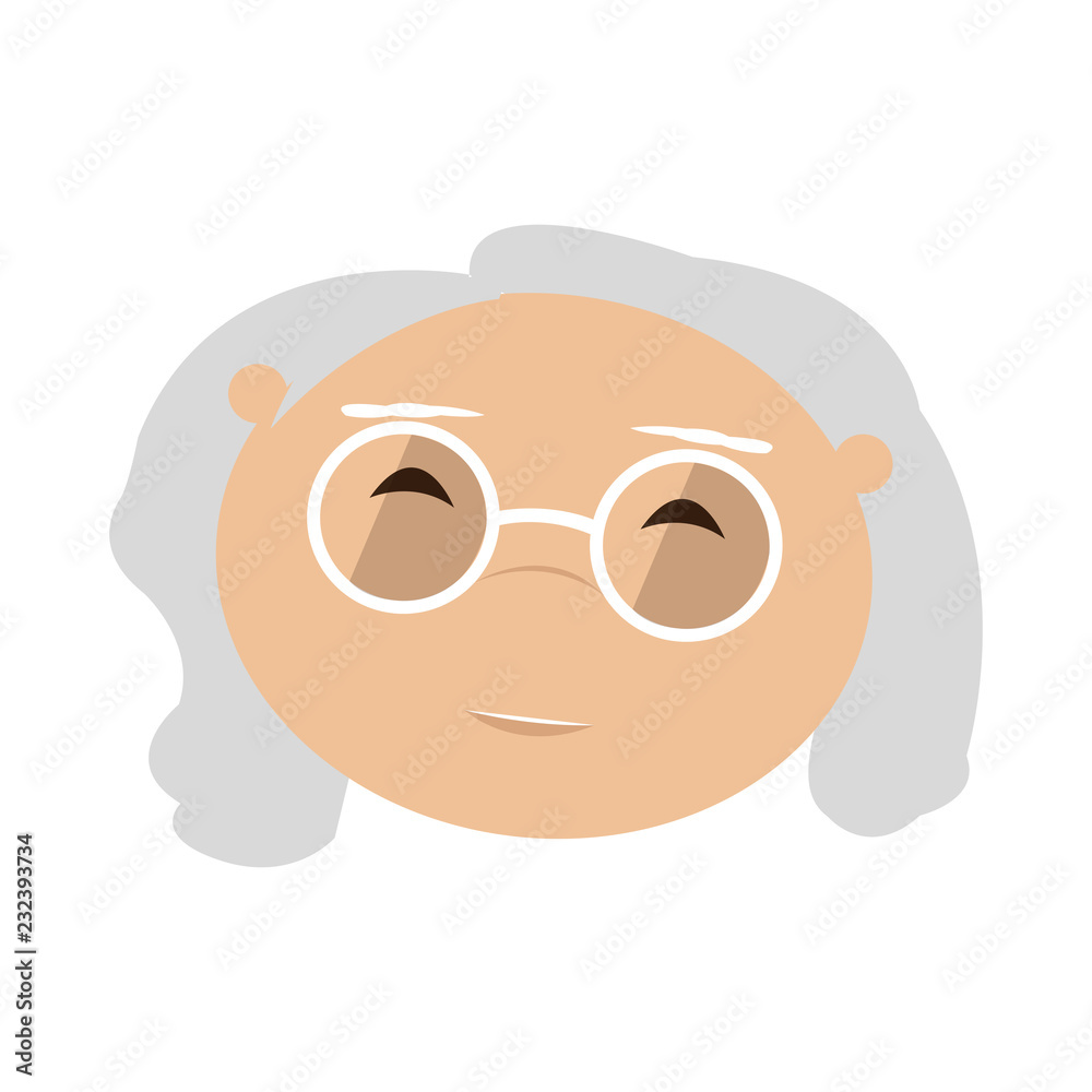 Isolated old woman. Grandmother. Vector illustration design Isolated old woman. Grandmother. Vector illustration design