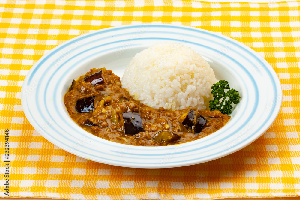 茄子と挽き肉のカレー 茄子と挽き肉のカレー