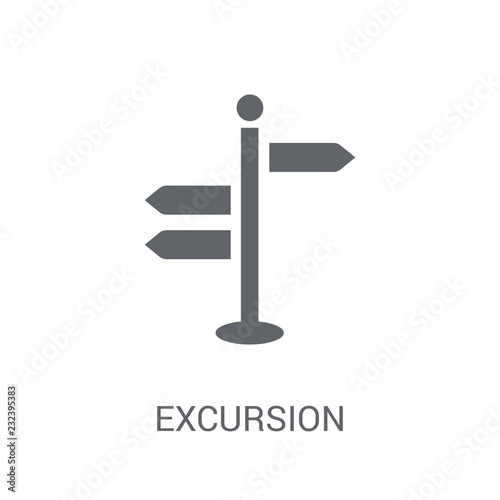 Excursion icon. Trendy Excursion logo concept on white background from Museum collection
