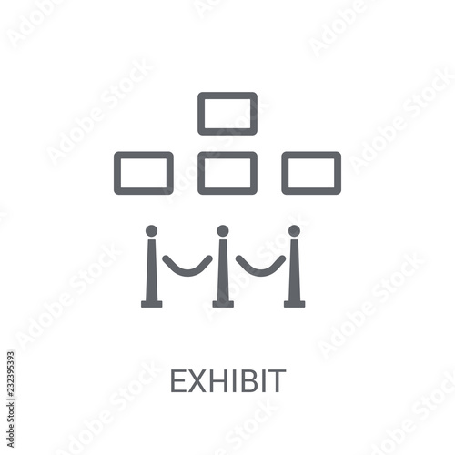 Exhibit icon. Trendy Exhibit logo concept on white background from Museum collection