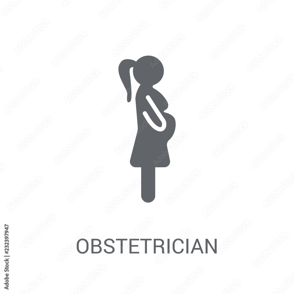 Obstetrician and Gynecologist icon. Trendy Obstetrician and