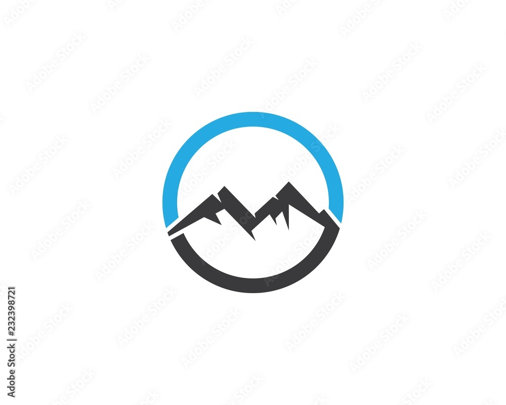 Mountain logo template vector icon illustration Mountain logo template vector icon illustration
