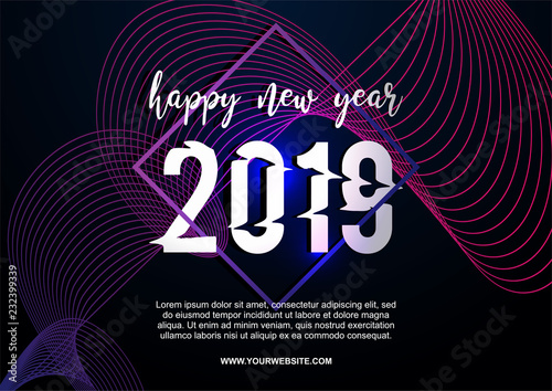 Happy new year 2019 vector ...