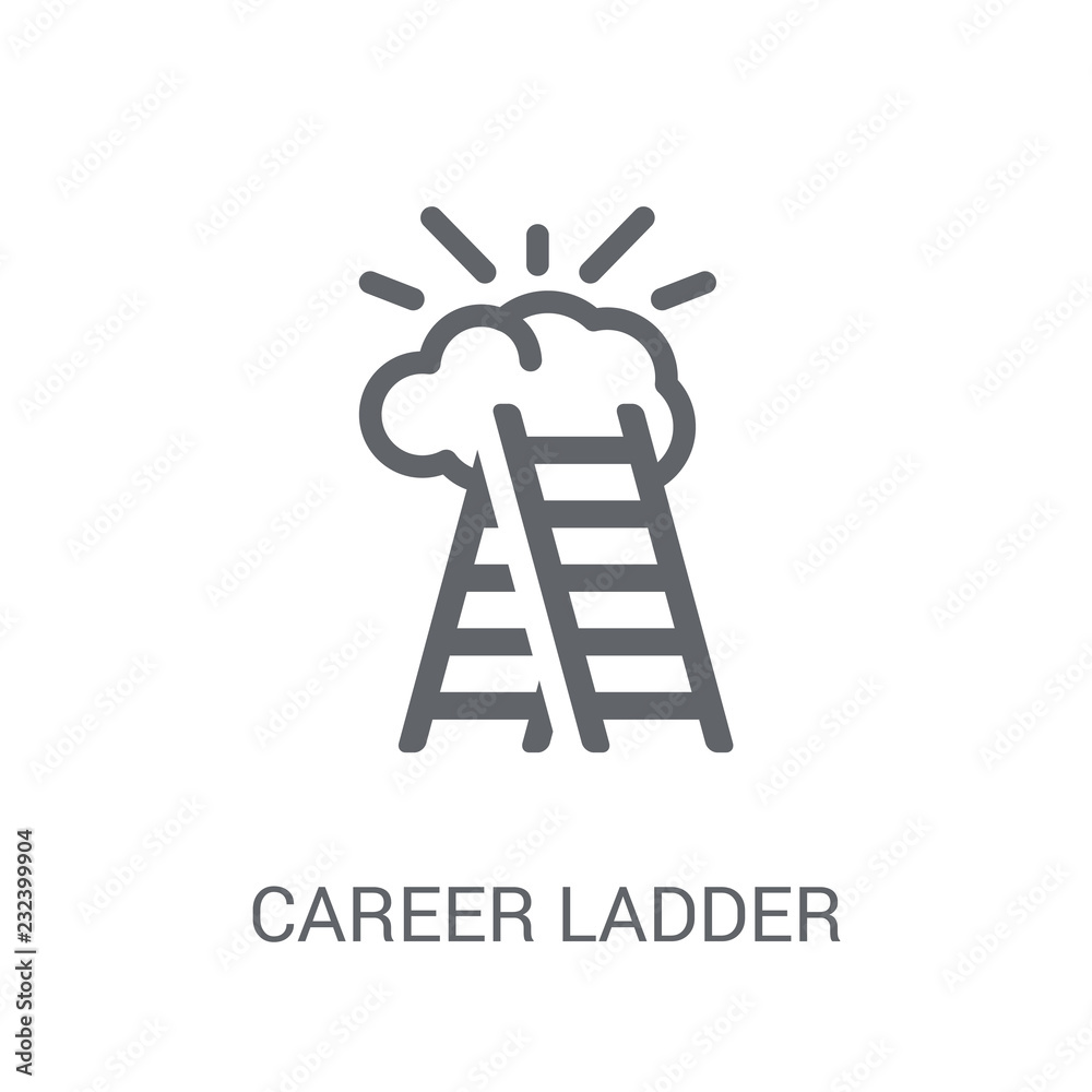 career Ladder icon. Trendy career Ladder logo concept on white