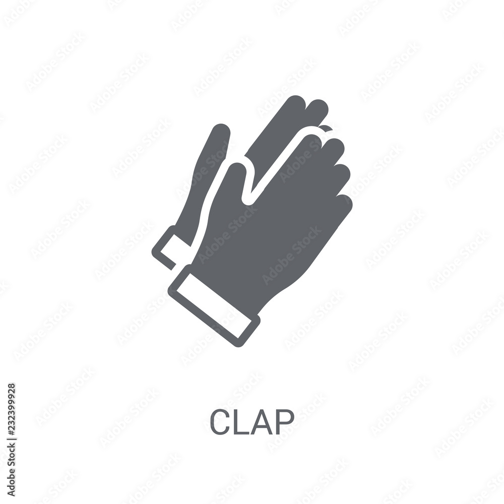 Clapping hands logo Royalty Free Vector Image - VectorStock