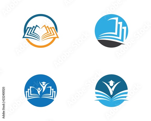 Book logo icon illustration