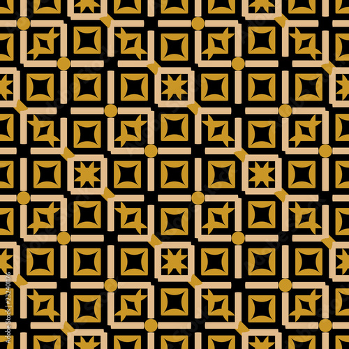 Golden abstract geometric s...