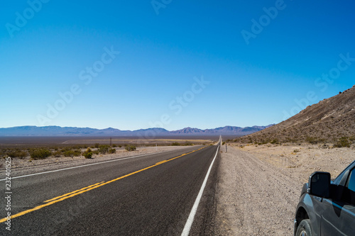 Daylight Pass Road in the Mojave Desert near Beatty, Nevada, USA