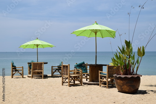 Beach bar on Relax bay beach  Koh Lanta  Thailand