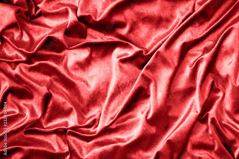 Red shiny silk fabric texture Red shiny silk fabric texture