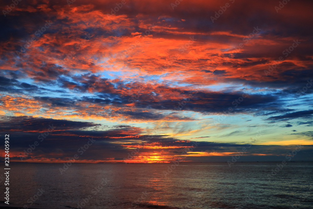Beautiful sky on twilight time Beautiful sky on twilight time