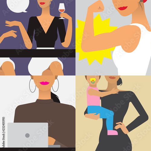 Character illustration of woman lifestyle