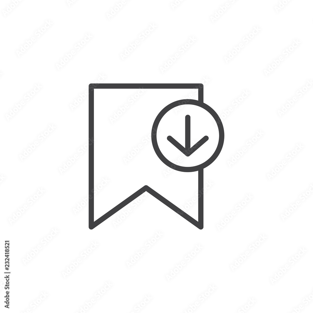 Download Bookmark outline icon. linear style sign for mobile concept and web design. Import bookmark simple line vector icon. Symbol, logo illustration. Pixel perfect vector graphics Download Bookmark outline icon. linear style sign for mobile concept and web design. Import bookmark simple line vector icon. Symbol, logo illustration. Pixel perfect vector graphics