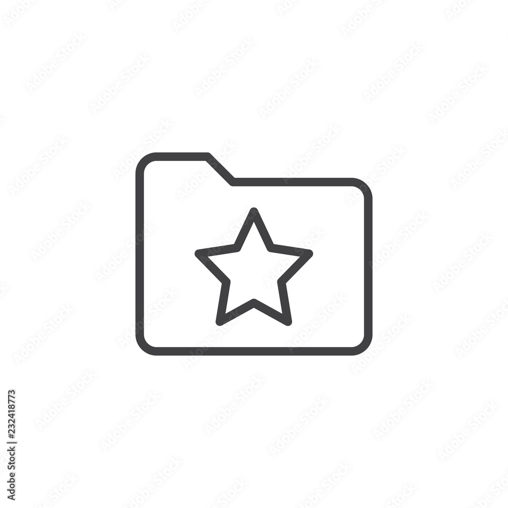 Bookmark folder with star outline icon. linear style sign for mobile concept and web design. Favorite folder simple line vector icon. Symbol, logo illustration. Pixel perfect vector graphics Bookmark folder with star outline icon. linear style sign for mobile concept and web design. Favorite folder simple line vector icon. Symbol, logo illustration. Pixel perfect vector graphics
