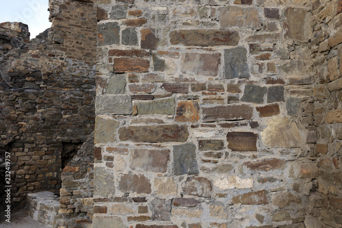 texture of the stone wall