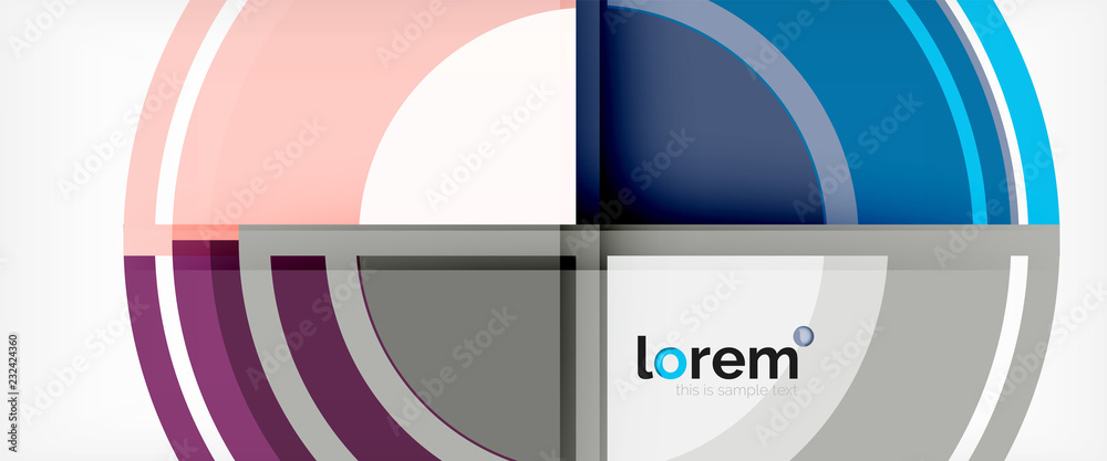 Circle abstract background, geometric modern design template Circle abstract background, geometric modern design template
