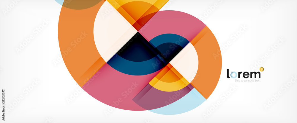 Circle abstract background, geometric modern design template Circle abstract background, geometric modern design template