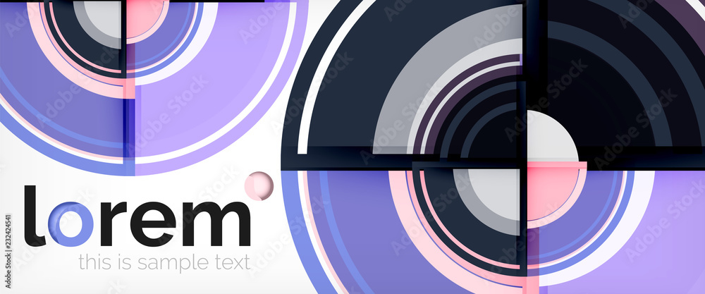 Circle abstract background, geometric modern design template Circle abstract background, geometric modern design template
