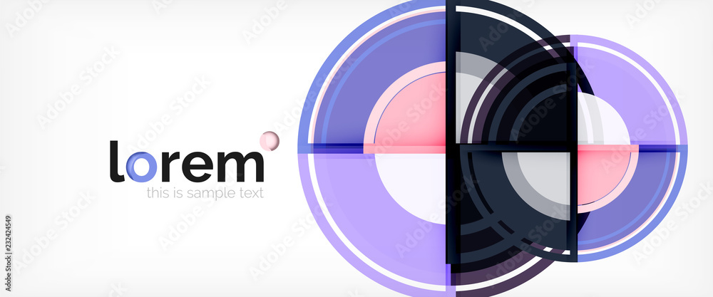 Circle abstract background, geometric modern design template Circle abstract background, geometric modern design template