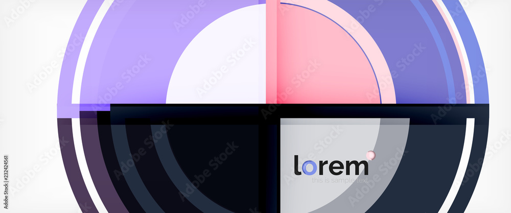 Circle abstract background, geometric modern design template Circle abstract background, geometric modern design template
