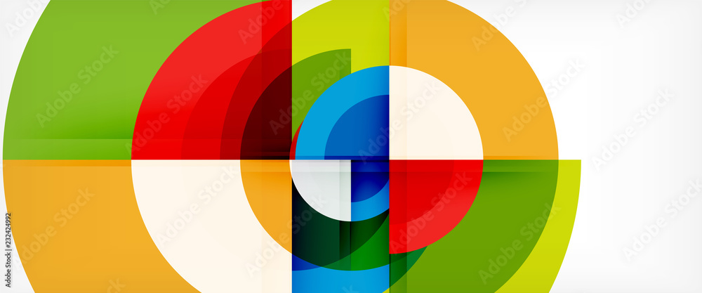 Circle abstract background, geometric modern design template Circle abstract background, geometric modern design template