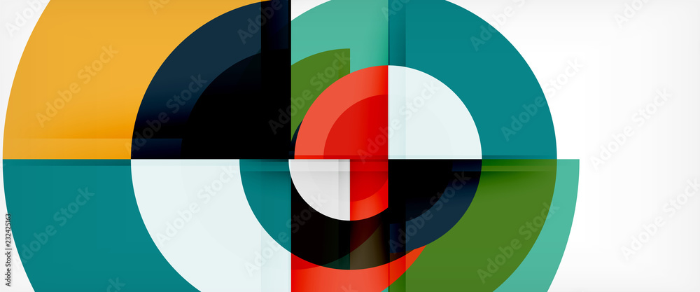 Circle abstract background, geometric modern design template Circle abstract background, geometric modern design template