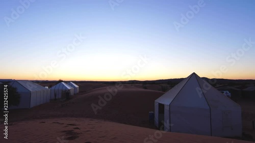 Sunrise time-lapse in Sahara desert photo