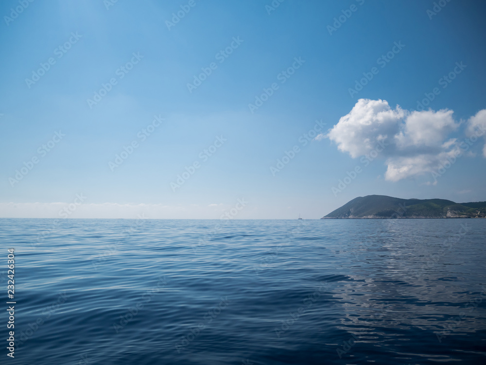 Blue sea and island Blue sea and island