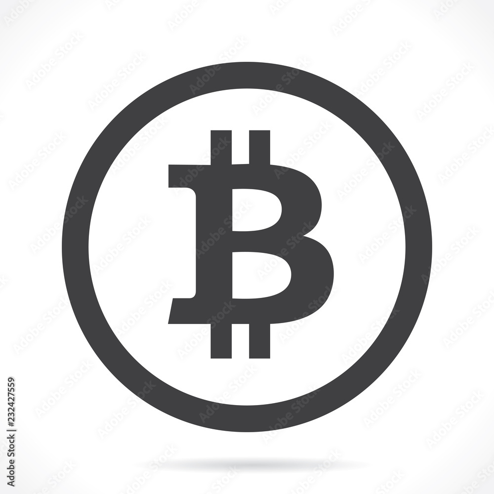 Bitcoin crypto currency vector Bitcoin crypto currency vector