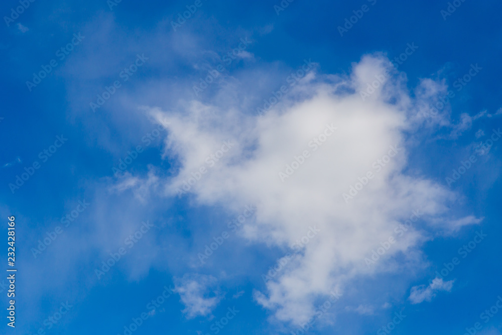 Clouds against blue sky as abstract background