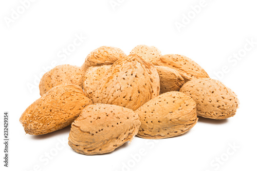 inshell almond isolated