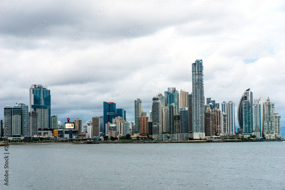 Panama City, Panama - Skyline From Across Bay Panama City, Panama - Skyline From Across Bay