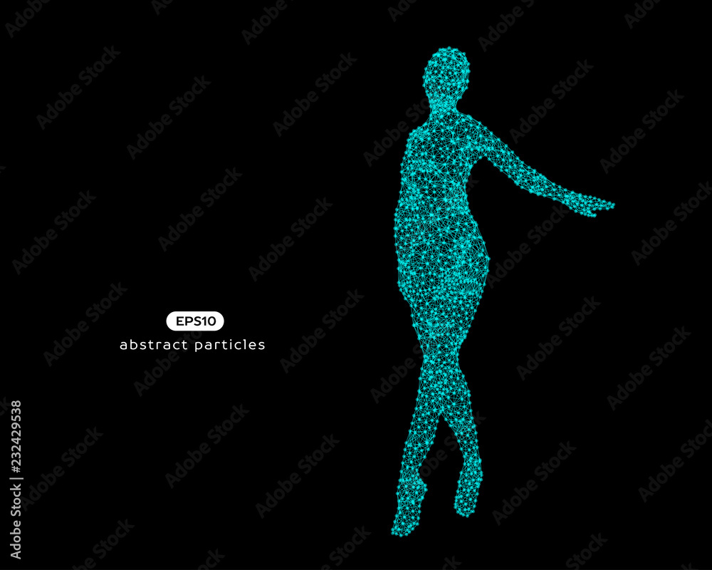 Abstract vector illustration of cyber woman. Abstract vector illustration of cyber woman.