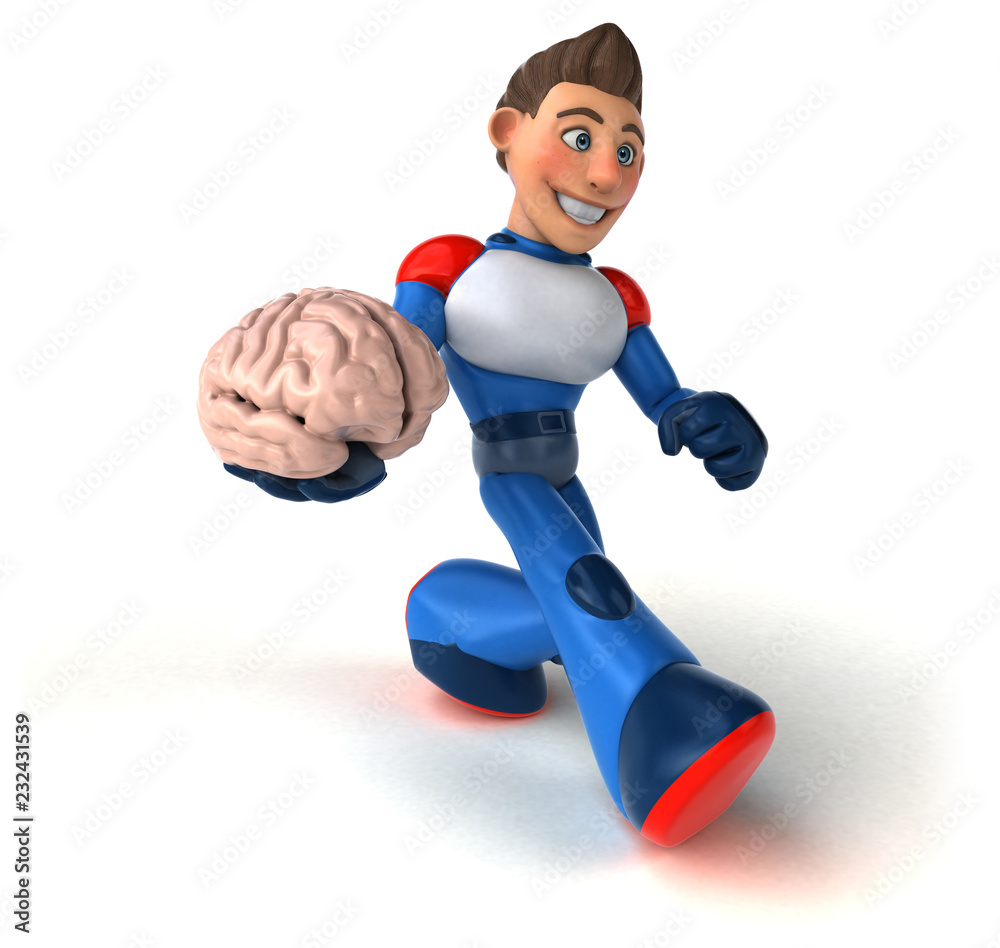 Super modern superhero - 3D Illustration Super modern superhero - 3D Illustration