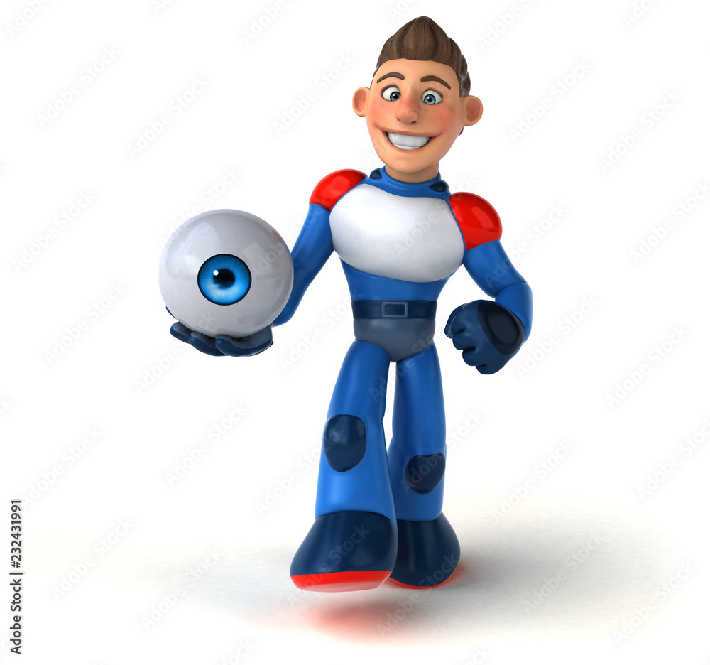Super modern superhero - 3D Illustration Super modern superhero - 3D Illustration